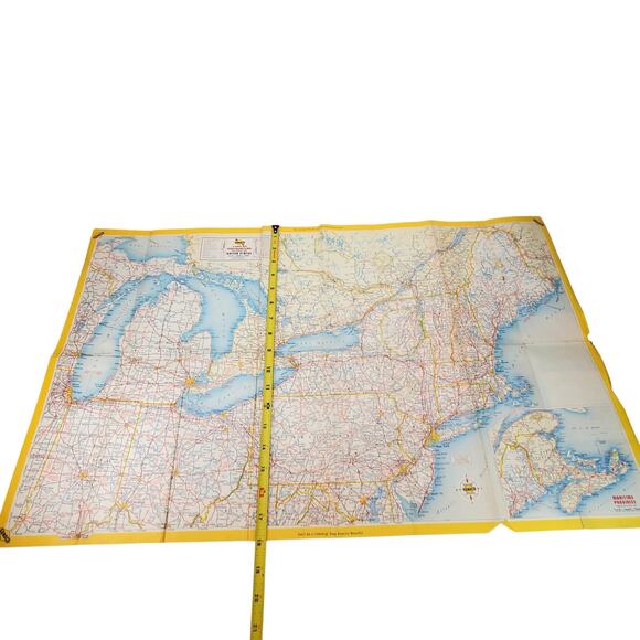 Sunoco Highway Map of Eastern North Eastern US 1962 Vtg Lithographed - Picture 12 of 14